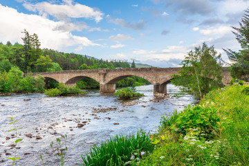 Fototapeta na wymiar Old Bridge at Ballater #2, Cairngorms NP, Scotland