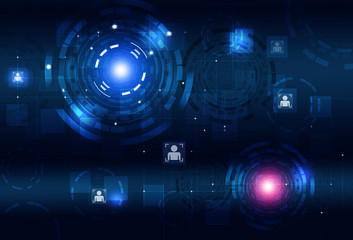 Concept Circle Abstract Technology Interface