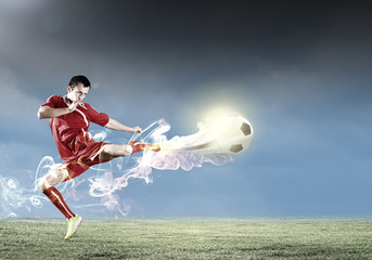 Naklejka premium Football player