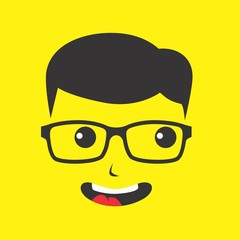 geek cartoon character