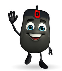 Computer Mouse Character is happy