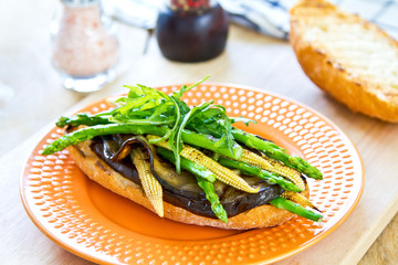 Grilled vegetables sandwich
