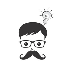 geek cartoon character