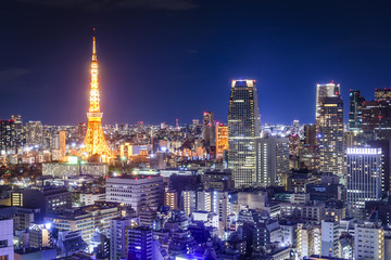 Naklejka premium Tokio, Japonia Skyline
