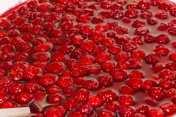 cooking cherry jam