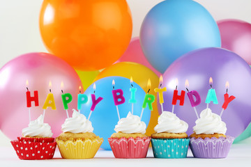 birthday cupcake