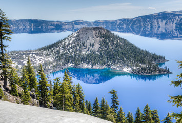 Wizard Island of Crater Lake National Park, Oregon
