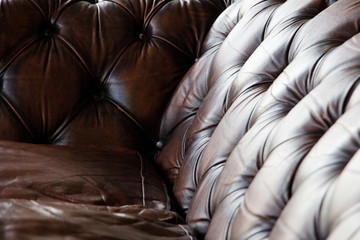 Close up of luxury leather