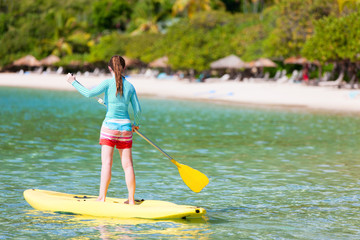 Young sporty girl on vacation