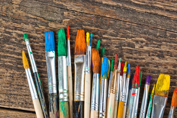 Obraz premium Paints and brushes