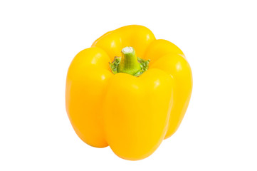 Bell Pepper Clipping Path on White Background