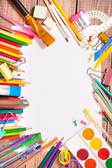 Fototapeta premium Items for children's creativity