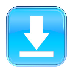 Isolated blue web icon on white background