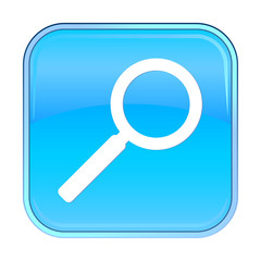 Isolated blue web icon on white background