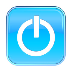 Isolated blue web icon on white background