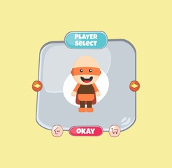 hero character option game assets element
