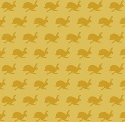 Hare running silhouette pattern