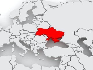 Map of worlds. Ukraine.