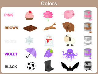 Learning the object colors for kids