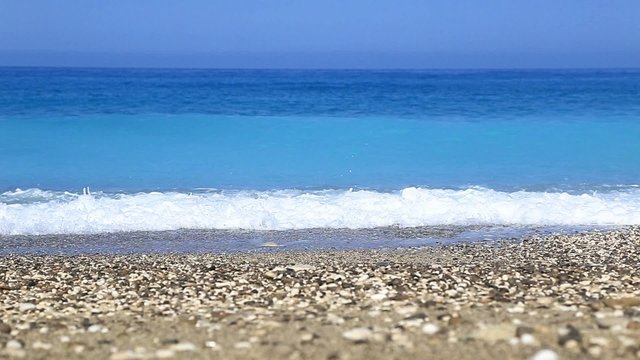 Close up of waves on the coast