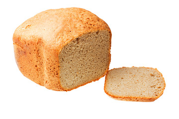 bread isolated on white background