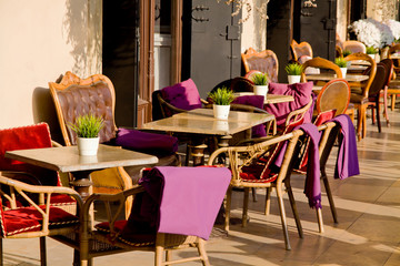 Vintage cafe in Cracow