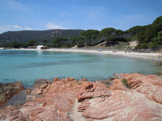 Plage de Palombaggia en Corse