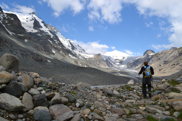 Fototapeta premium Mountains Austrian Alps Glacier Glacier Pasterze