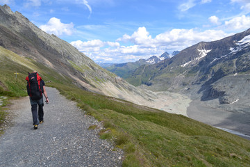 Fototapeta na wymiar Mountains Austrian Alps Glacier Glacier Pasterze