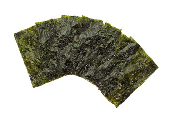 Sheet of dried nori ,dried seaweed © torsakarin