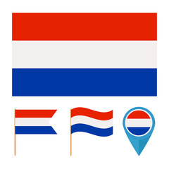 Netherlands, country flag vector