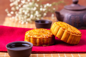 Moon cakes for the Chinese Mid-autumn festival