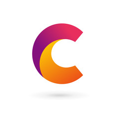 Letter C logo design template icon elements