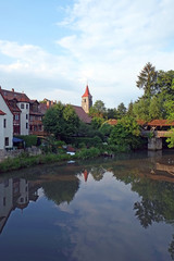 Fototapeta premium Sankt-Leonhards-Kirche in Lauf