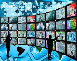 silhouettes and screens