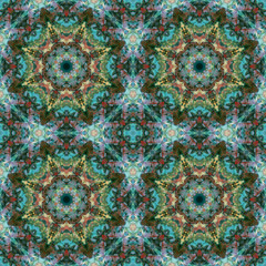 Seamless pattern, oil painting