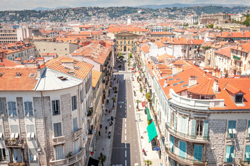 View from the roof of the Mamac museum in Nice