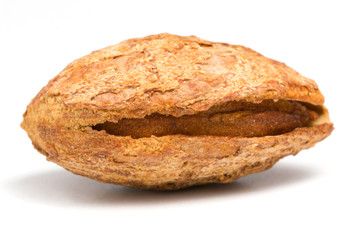 Almond Closeup on White background