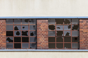 alte kaputte Fenster Glas