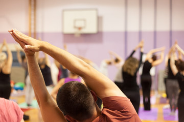 Fototapeta premium yoga stretching