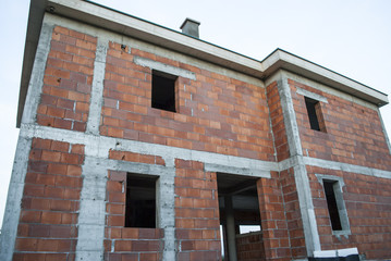 House - construction site