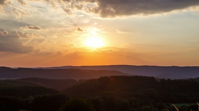 Sommerabend Timelapse 4K Panning