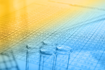 Science background with chemical  theme.