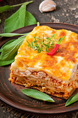 Classic Lasagna with bolognese sauce