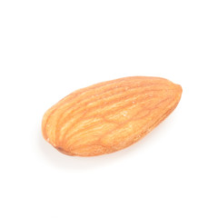 almonds isolated on the white background