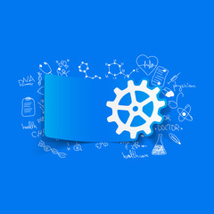 Drawing medical formulas: cogwheel