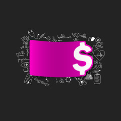 Drawing medical formulas: money