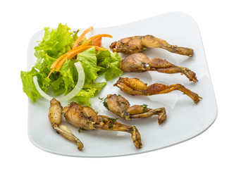 Grilled frog legs