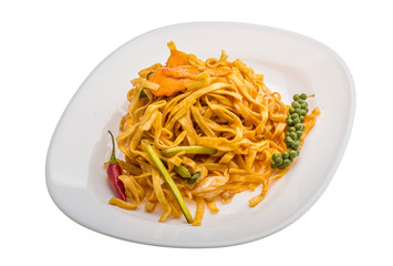 Fried noodles with vegetables