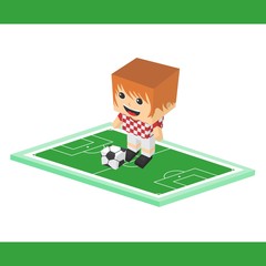 soccer cartoon boy